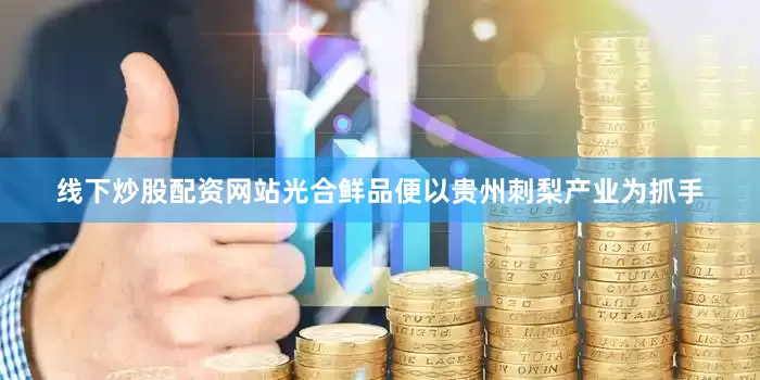 线下炒股配资网站光合鲜品便以贵州刺梨产业为抓手