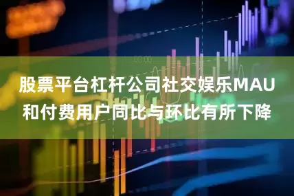 股票平台杠杆公司社交娱乐MAU和付费用户同比与环比有所下降